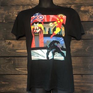 Marvel Black graphic tee shirt